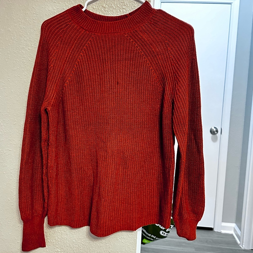 Cozy Red Knit Sweater